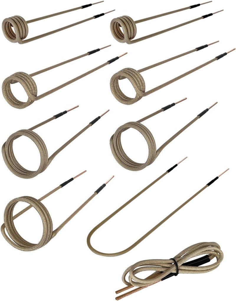 Solary Magnetic Induction Heater Coil, Induction Heat Accessories (7 coils + 2 free forming coils) - Image 1